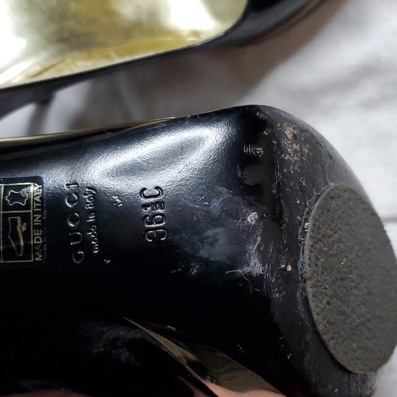 Gucci Pumps Gold lined - Picture 3 of 4